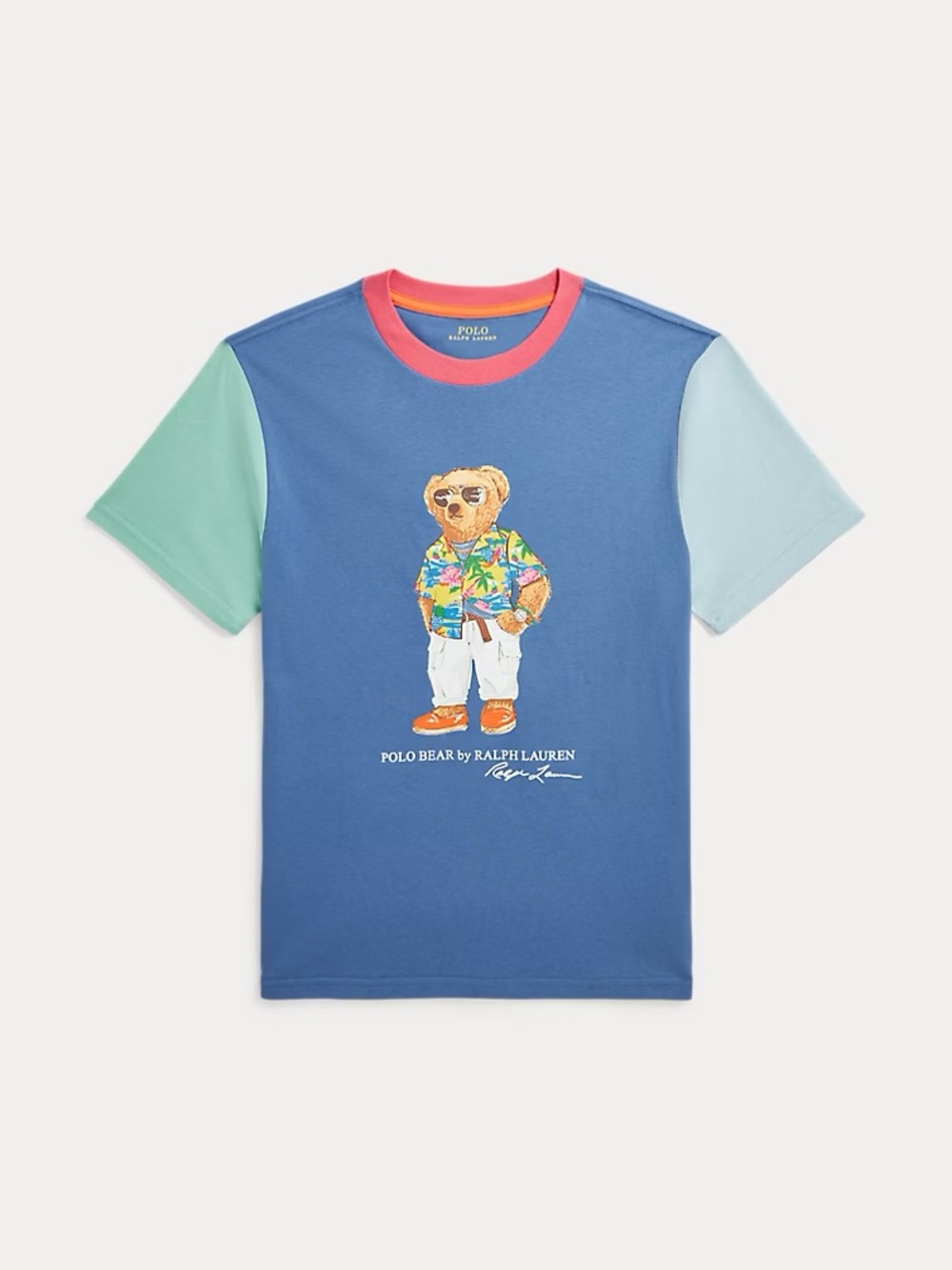 Polo by Ralph Lauren Multicolor Bear Graphic Short Sleeve Tee Kids L | Women S